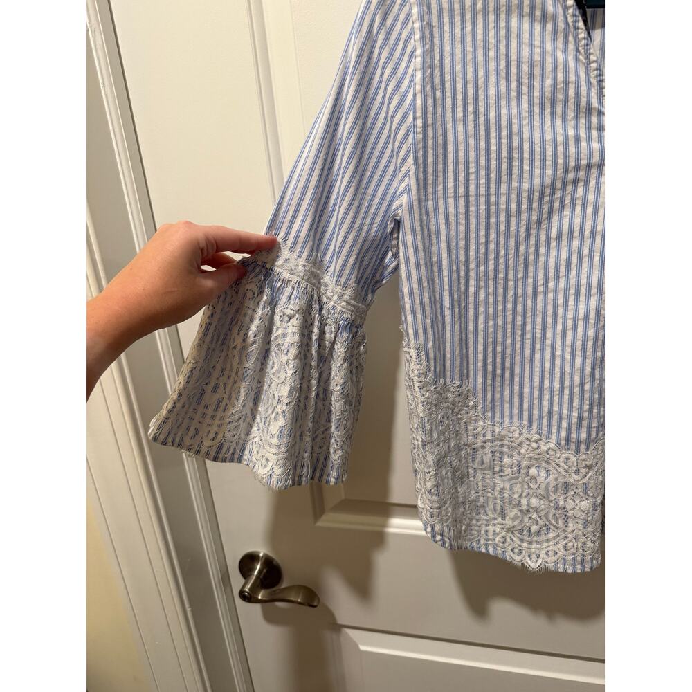 Zara Women's Pinstripe Top - Picture 7 of 10
